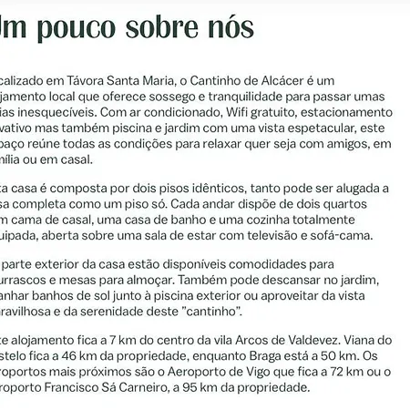 Cantinho D'alcacer Feriehus *